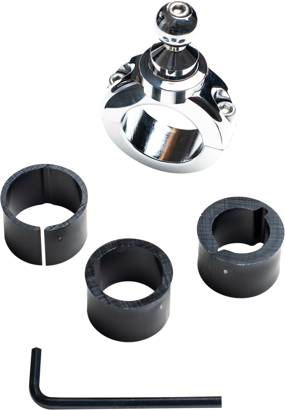 Techmount Handlebar Fixed Mount 7/8 to 1-1/4 in - Chrome