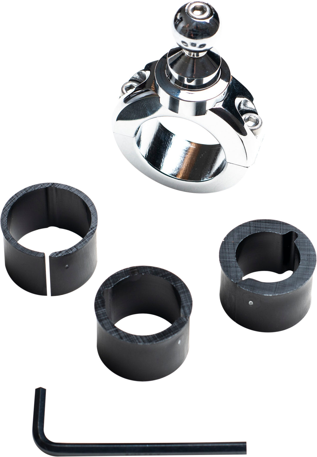 Techmount Handlebar Fixed Mount 7/8 to 1-1/4 in - Chrome