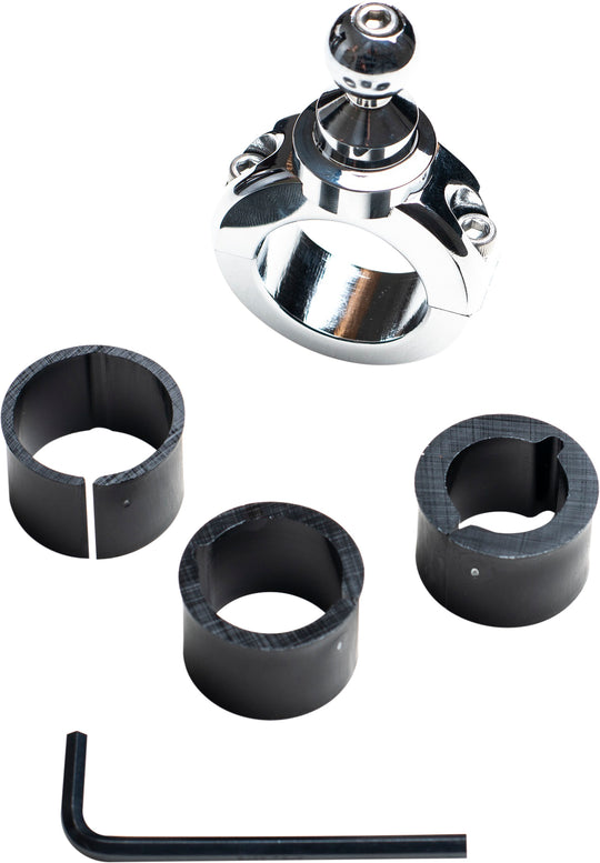 Techmount Handlebar Fixed Mount 7/8 to 1-1/4 in - Chrome