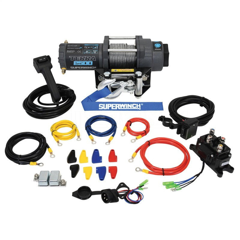 Superwinch Terra 2500 Winch - 2,500 lb - Gray Wrinkle