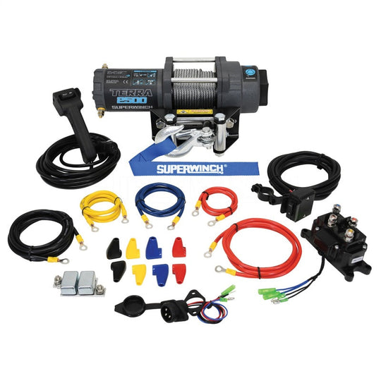 Superwinch Terra 2500 Winch - 2,500 lb - Gray Wrinkle