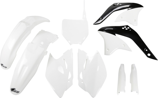 UFO Plast Body Kit White/Black - Kawasaki KX450F 2008