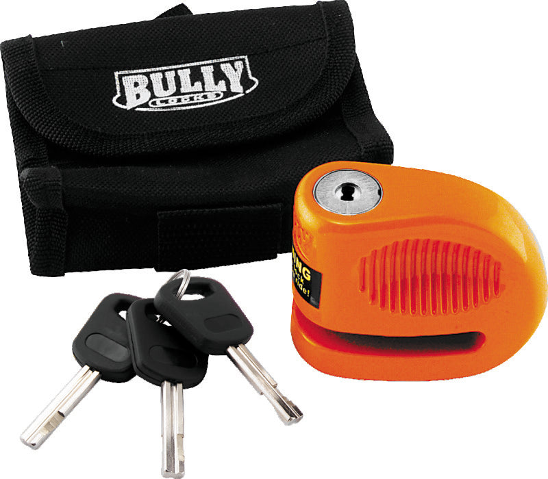 BikeMaster Bully Lock Disc Orange w/Pouch - 5.5mm