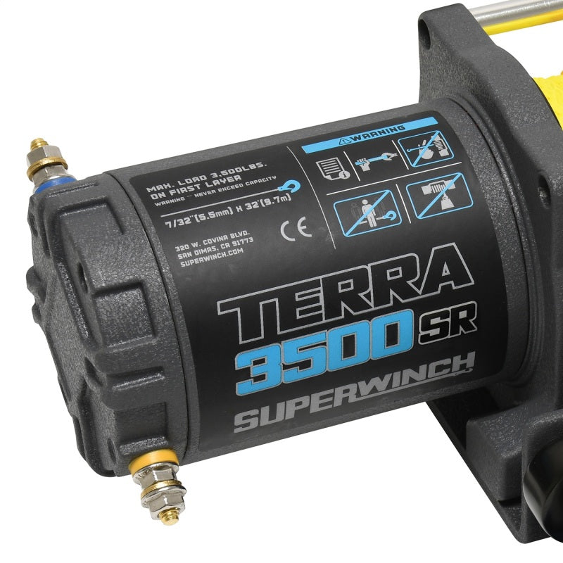 Superwinch Terra 3500SR Winch - 3,500 lb - Gray Wrinkle
