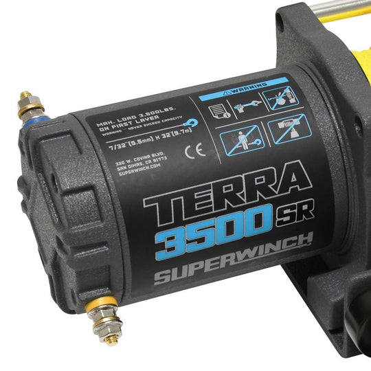Superwinch Terra 3500SR Winch - 3,500 lb - Gray Wrinkle