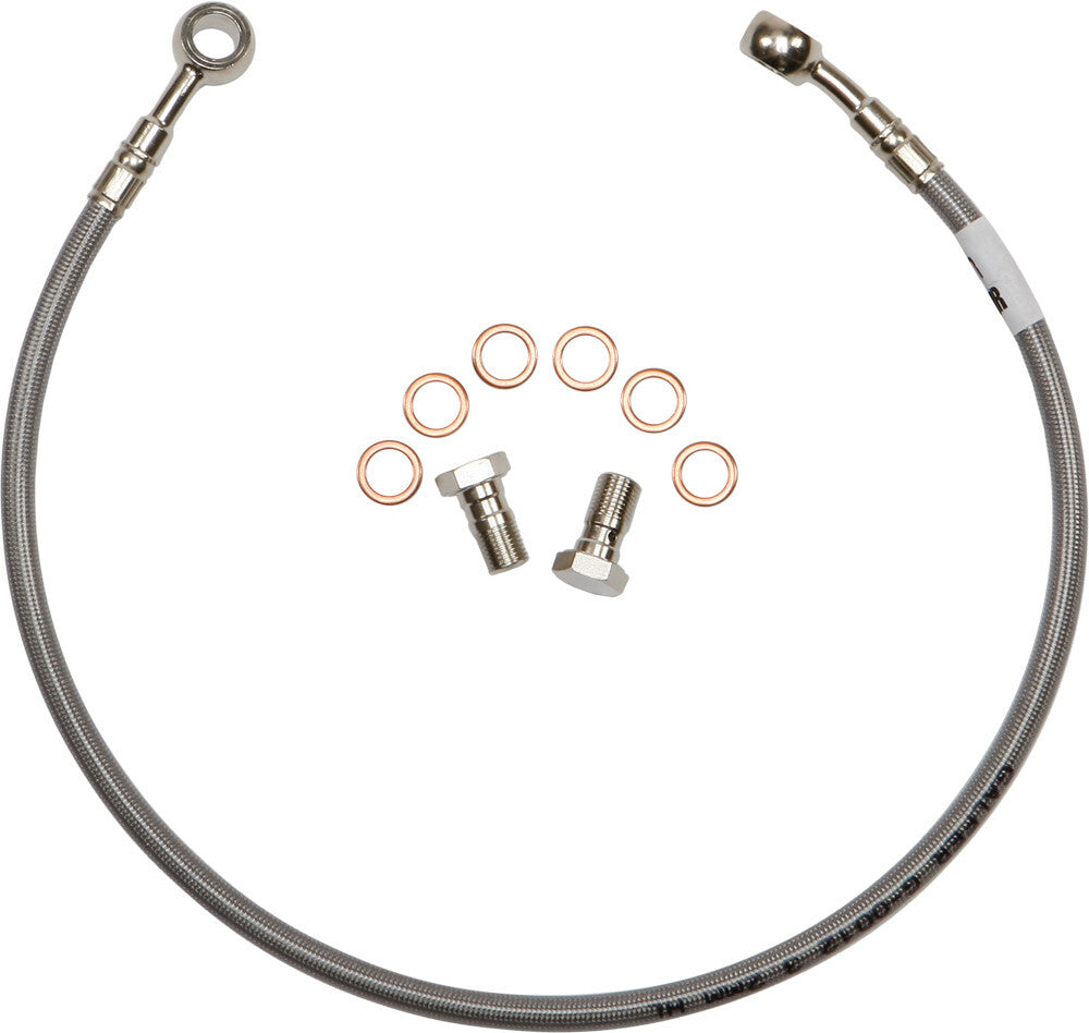 G Brakes Stainless Steel Brake Line - Yamaha Raptor 660R / 700R - Rear - Raptor 700R 2006-2012 4 in Extended
