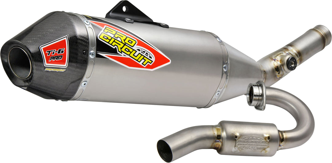 Pro Circuit Ti-6 Pro Titanium Full System with Carbon Cap - Kawasaki KX250F/X 2021-2024