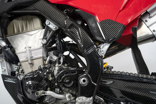 CMT Carbon Frame Guards - 25-26 Ducati Desmo 450 MX