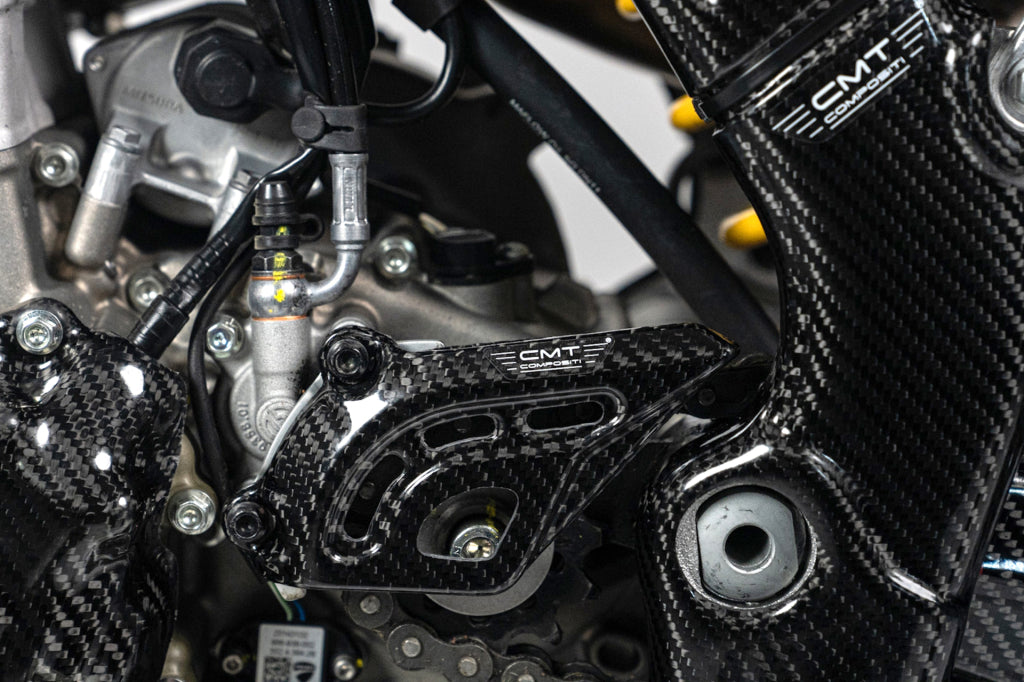 CMT Carbon Pinion Guard - 25-26 Ducati Desmo 450 MX