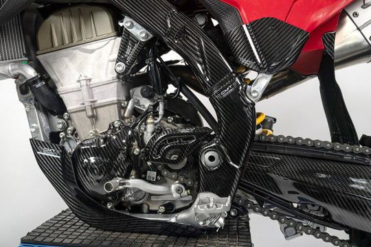 CMT Carbon Pinion Guard - 25-26 Ducati Desmo 450 MX