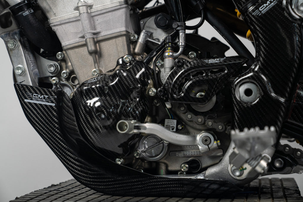 CMT Carbon Skid Plate - 25-26 Ducati Desmo 450 MX