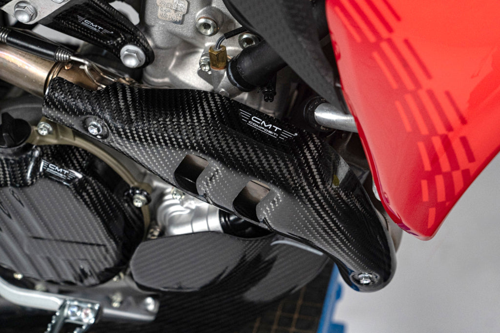 CMT Carbon Exhaust Guard - 25-26 Ducati Desmo 450 MX