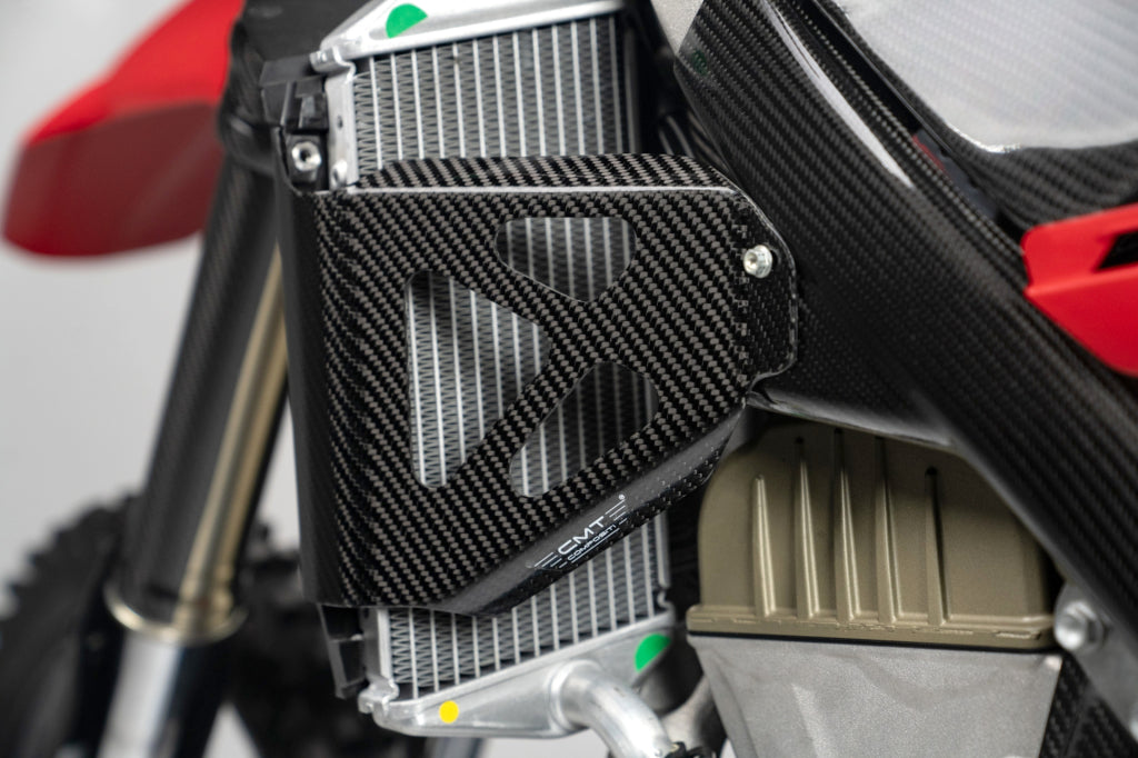 CMT Carbon Radiator Braces - 25-26 Ducati Desmo 450 MX