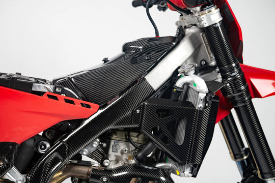 CMT Carbon Radiator Braces - 25-26 Ducati Desmo 450 MX