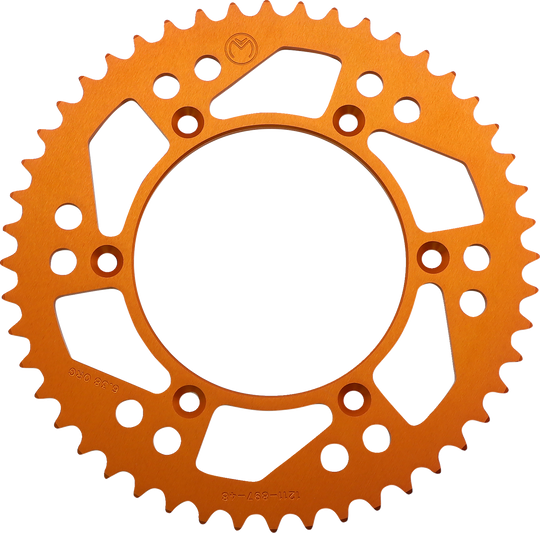 Moose Racing Rear Sprocket Aluminum 48 Tooth Orange - KTM 250 SX-F and More