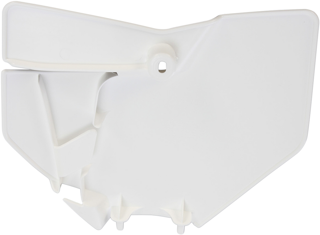 UFO Plast Front Number Plate White - KTM 250 SX-F and More