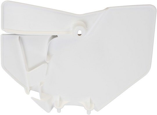 UFO Plast Front Number Plate White - KTM 250 SX-F and More