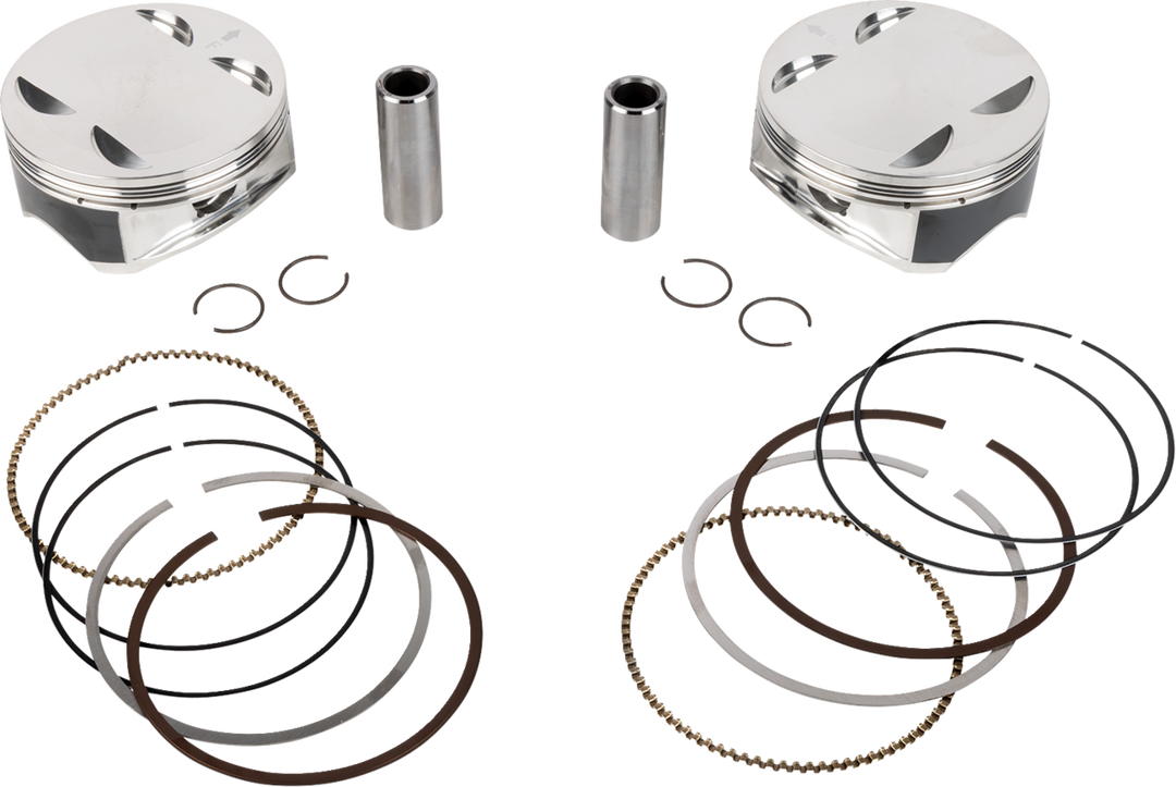JE Pistons Piston Kit - Harley-Davidson Milwaukee-Eight 108 - 4.320" Bore 4.500" Stroke 12.0:1 CR 108" M8