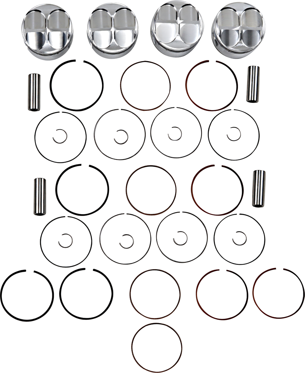 JE Pistons Piston Kit - Kawasaki ZX-6R 03-06 - 74.00 mm 13.0:1 CR