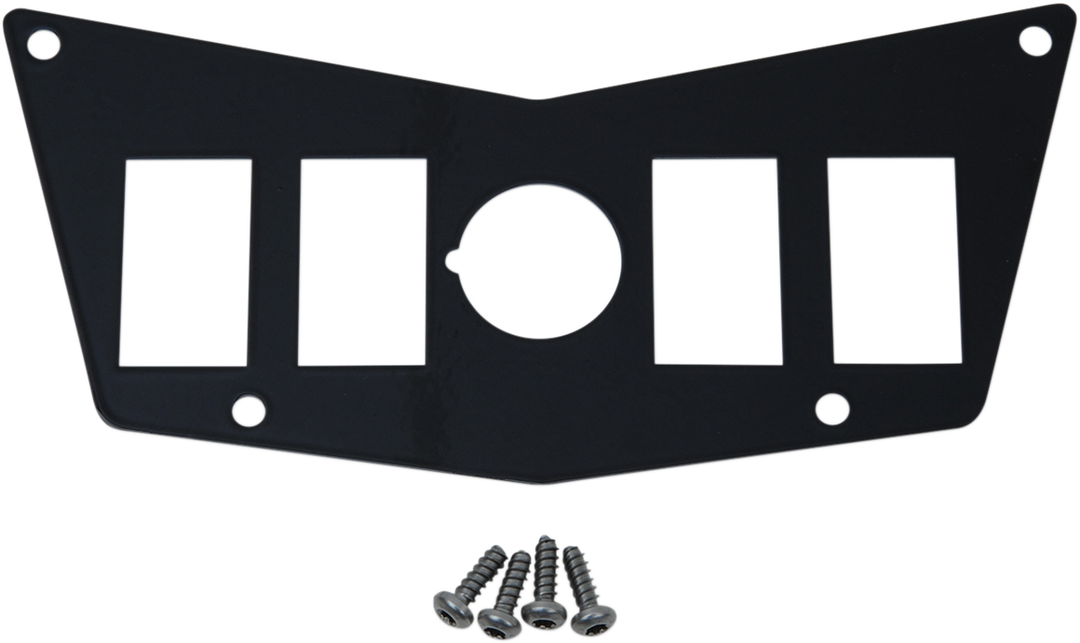 Moose Racing Dash Plate 4 Switch Black - Polaris RZR 800 2008-2014