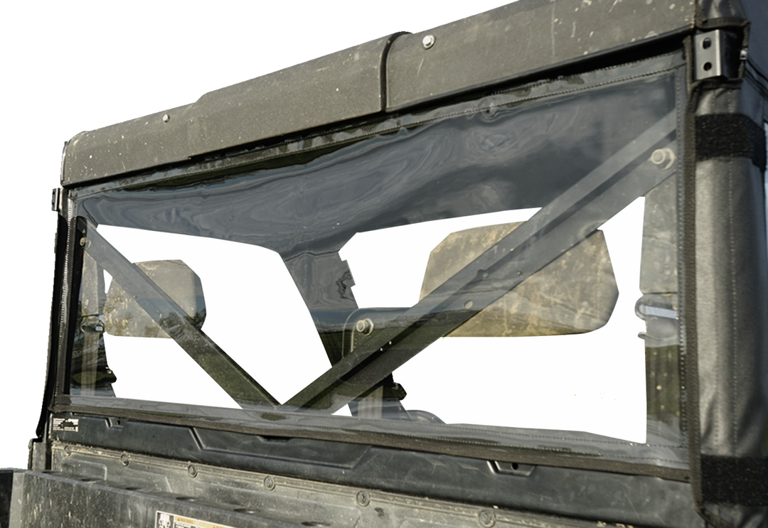 Seizmik Soft Full Doors Rear Window Black/Clear - Polaris Ranger 800 and More