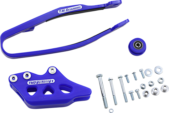TM Designworks Chain Guide/Slider Blue - Yamaha WR250F and More