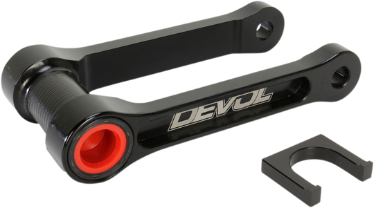 Devol Lowering Link Lowers 1.25" Black - Kawasaki KX250F 2006-2008