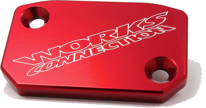Works Connection Front Master Cylinder Cover Front Brake (Red) (21-065)