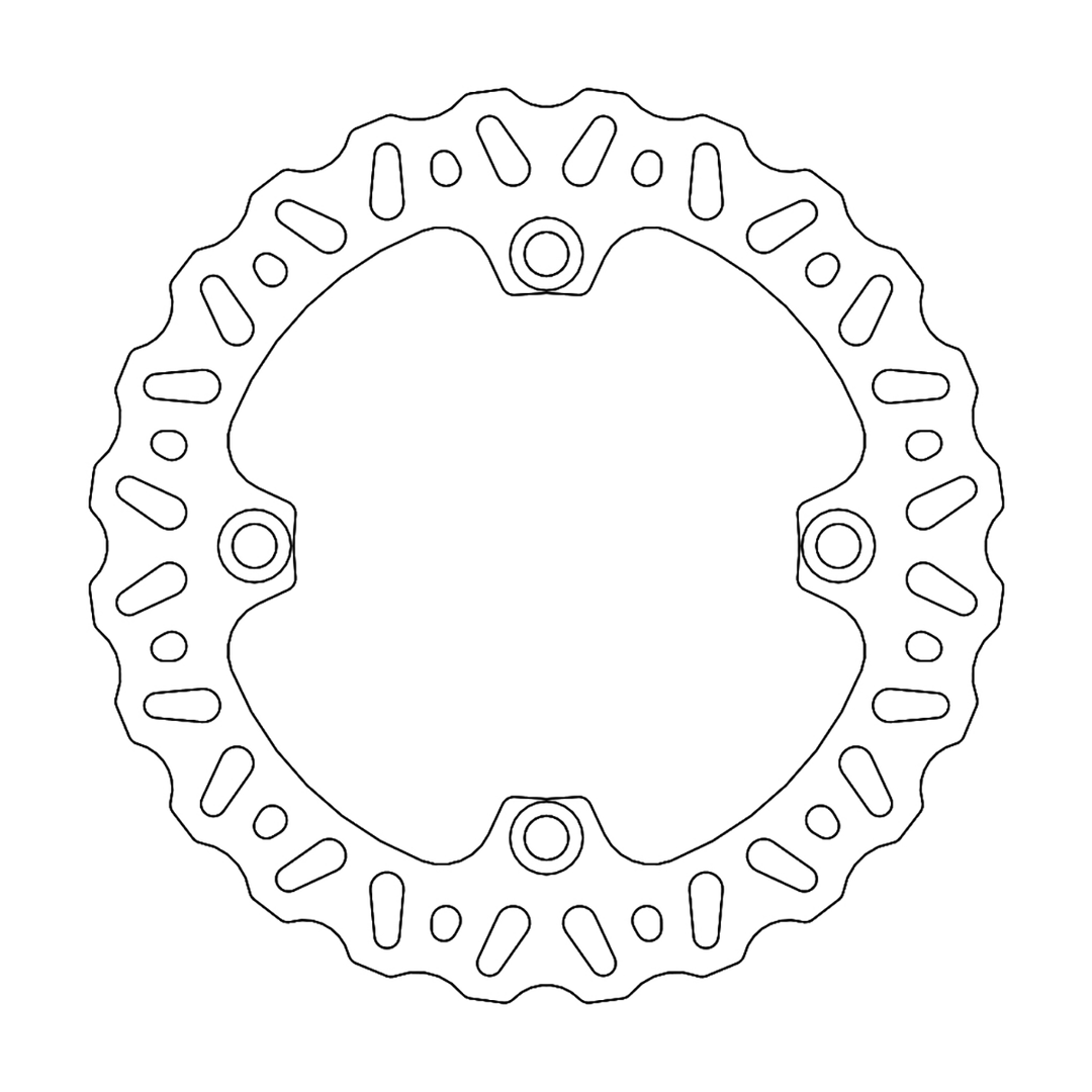 Moto-Master Brake Rotor Rear Nitro - Honda CR250R 1989-1996