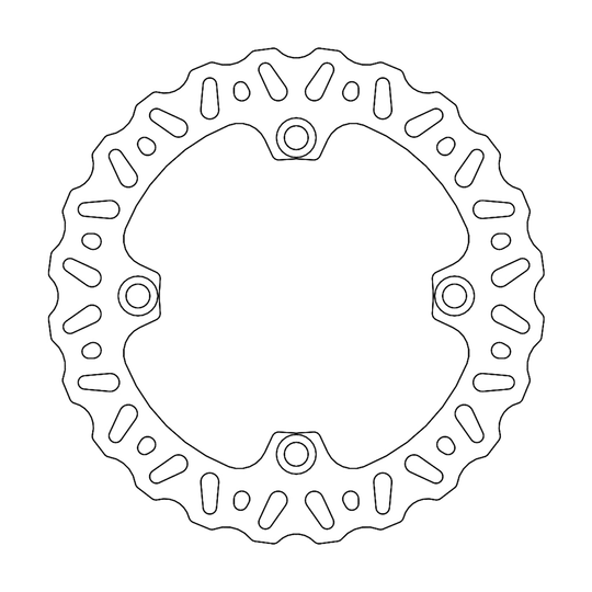 Moto-Master Brake Rotor Rear Nitro - Honda CR250R 1989-1996