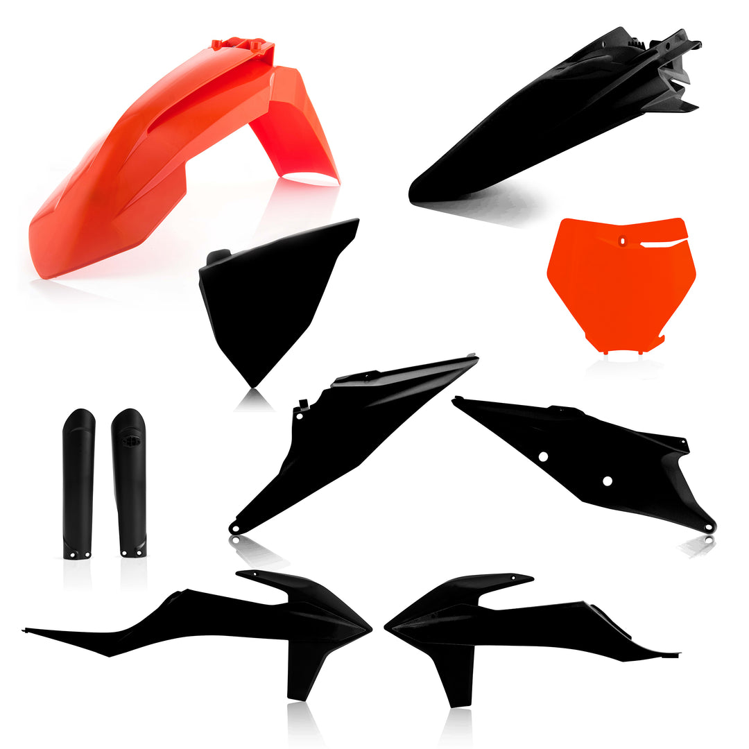 Acerbis Full Plastic Kit Kit Orange TO Black (2726495225)