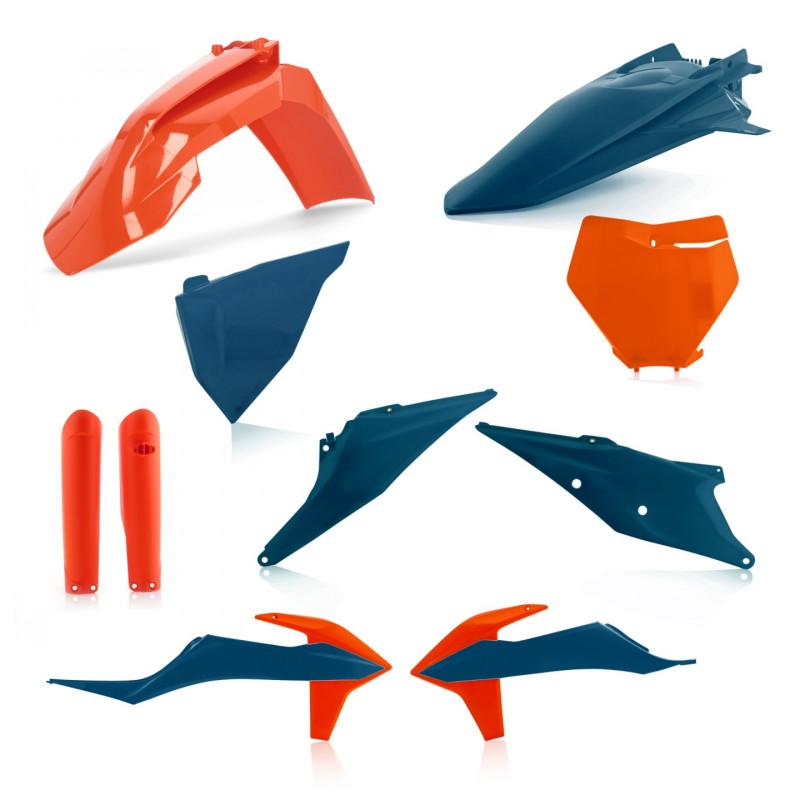 Acerbis Plastic Kit - 19-22 KTM SX/SX-F/XC-F - Orange/Dk Blue