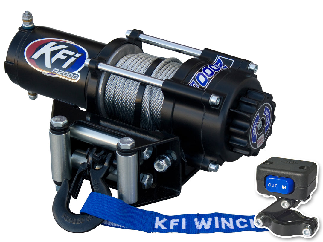 KFI A2000 2000 lb ATV Winch - Steel Cable