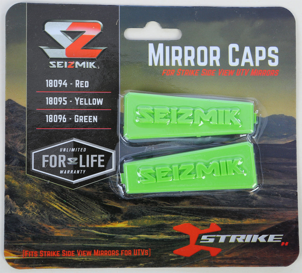 Seizmik Strike Side Mirror Color Insert Kit - Green