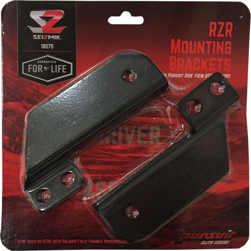 Seizmik Pursuit Side Mirror Mount Kit - Polaris RZR