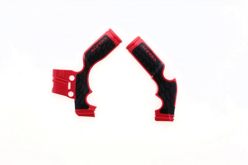 Acerbis X-Grip Frame Guards - 14-23 KTM SX65/Husq TC65/GG - Red/B