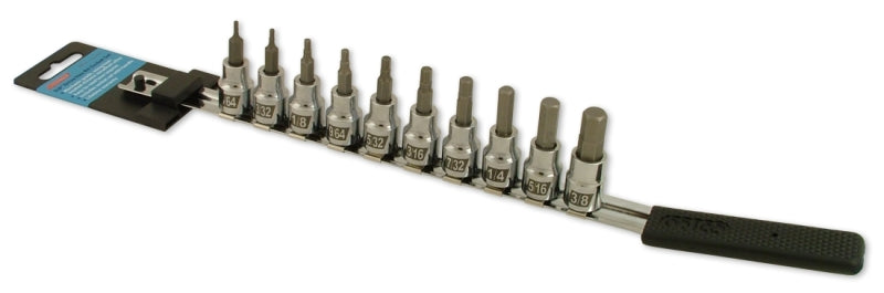 CruzTOOLS 3/8in. Drive Inch Hex Socket Bit Set for Powersports
