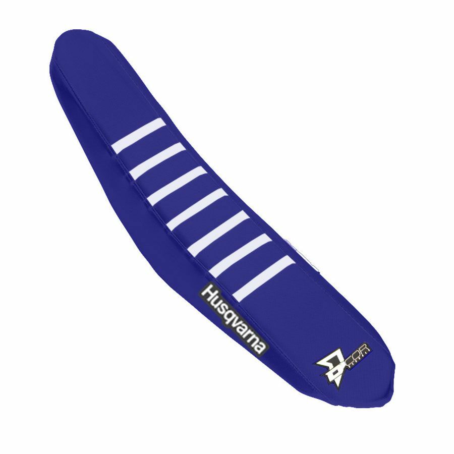 D-Cor Seat Cover Navy Blue and White Ribs (30-70-419)