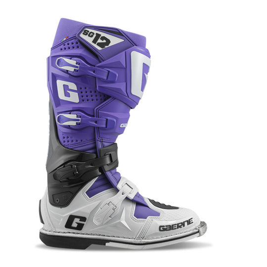 Gaerne SG12 Boot - Purple/Black/White - Size 12