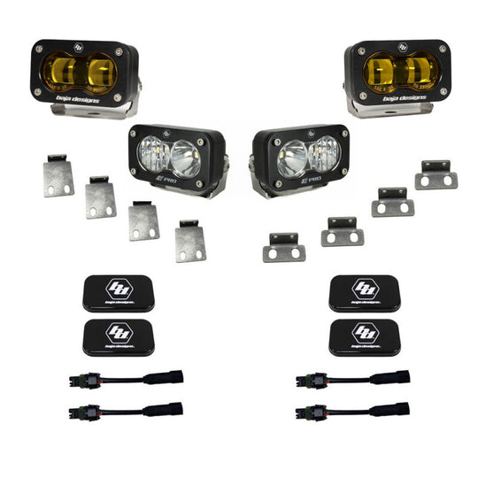 Baja Designs SAE Pro Fog Pocket Kit - 2021+ Ford Raptor