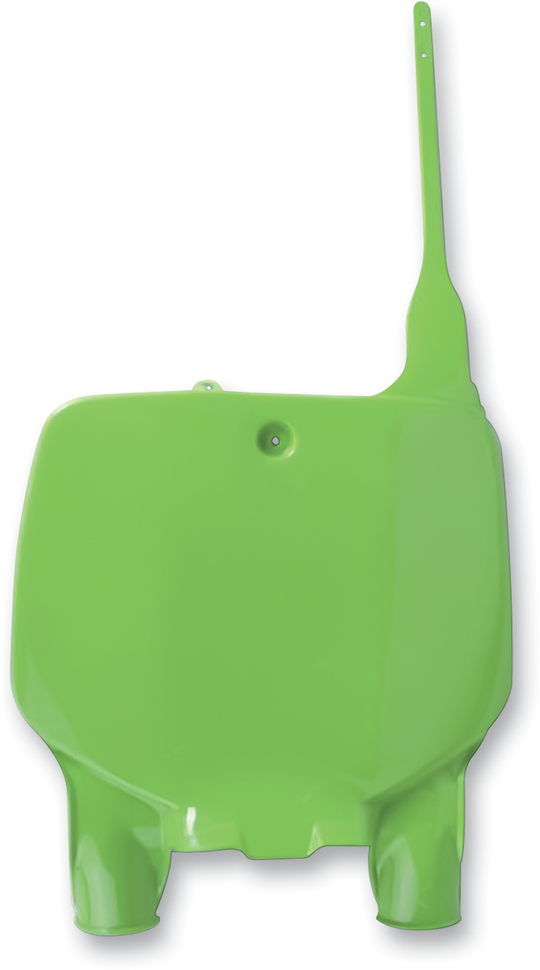 UFO Plast Front Number Plate Green - Kawasaki KX125 1996-2002