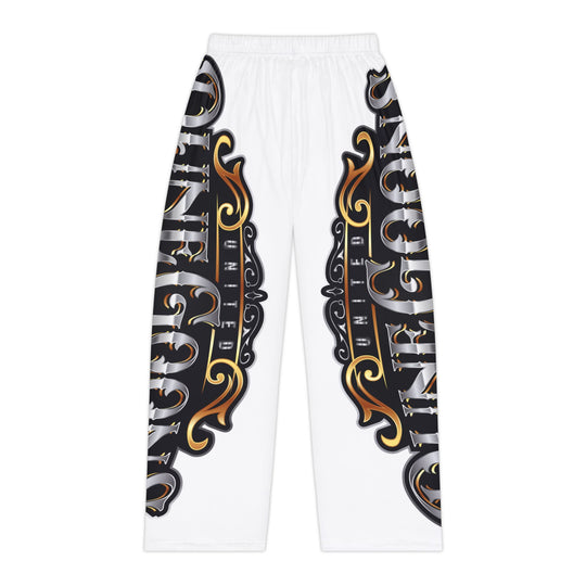 Women's Pajama Pants - Vintage Ornate Script Lounge Sleepwear