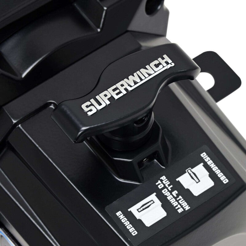 Superwinch SX10SR Synthetic Rope Winch - Semi Gloss Black