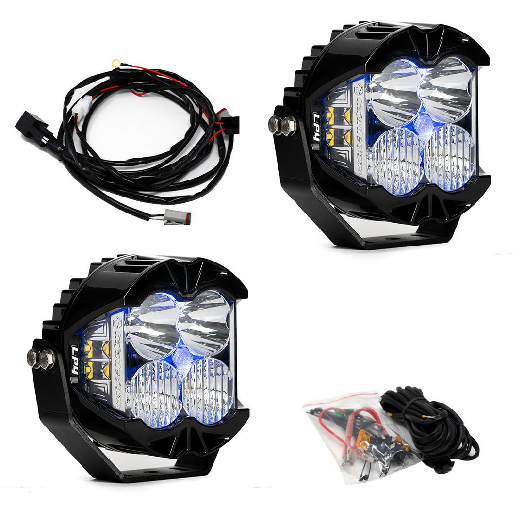 Baja Designs LP4 Pro Driving/Combo Light Pod - Blue Backlight (Pair)
