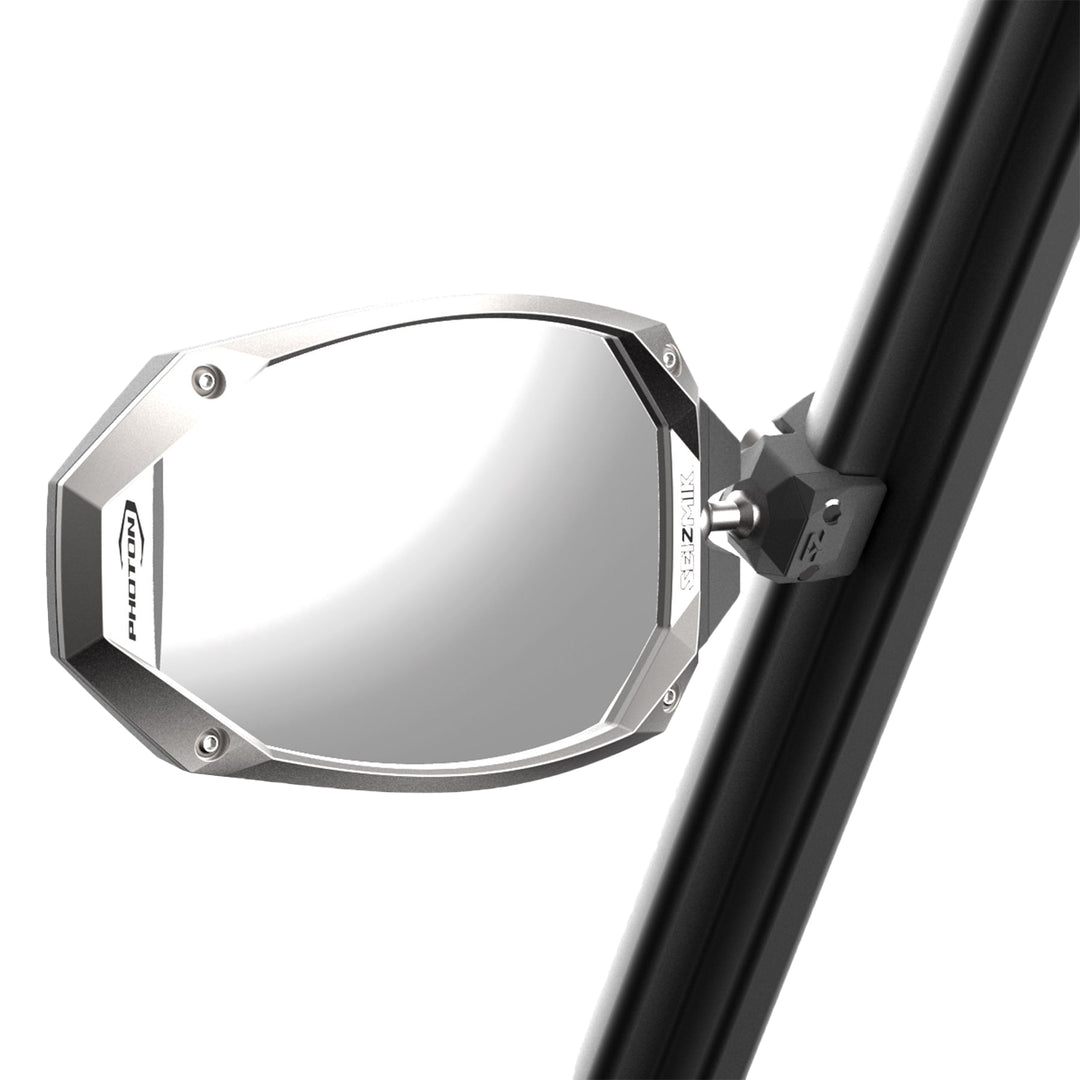 Seizmik Photon Side Mirrors - Cast Aluminum Pair - Pro-Fit / Defender / General