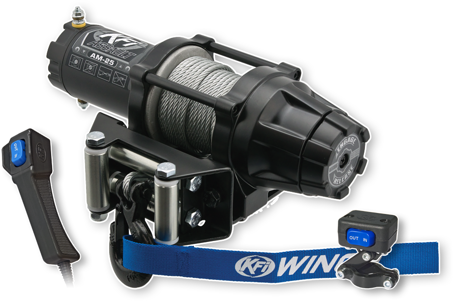 KFI AM-25 2500 lb Winch - Steel Cable - ATV / UTV