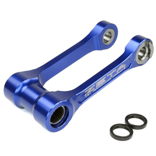 ZETA Adjustable Lowering Link Kit 2006-2026 Yamaha Blue YZ125 YZ125X YZ250 YZ250X