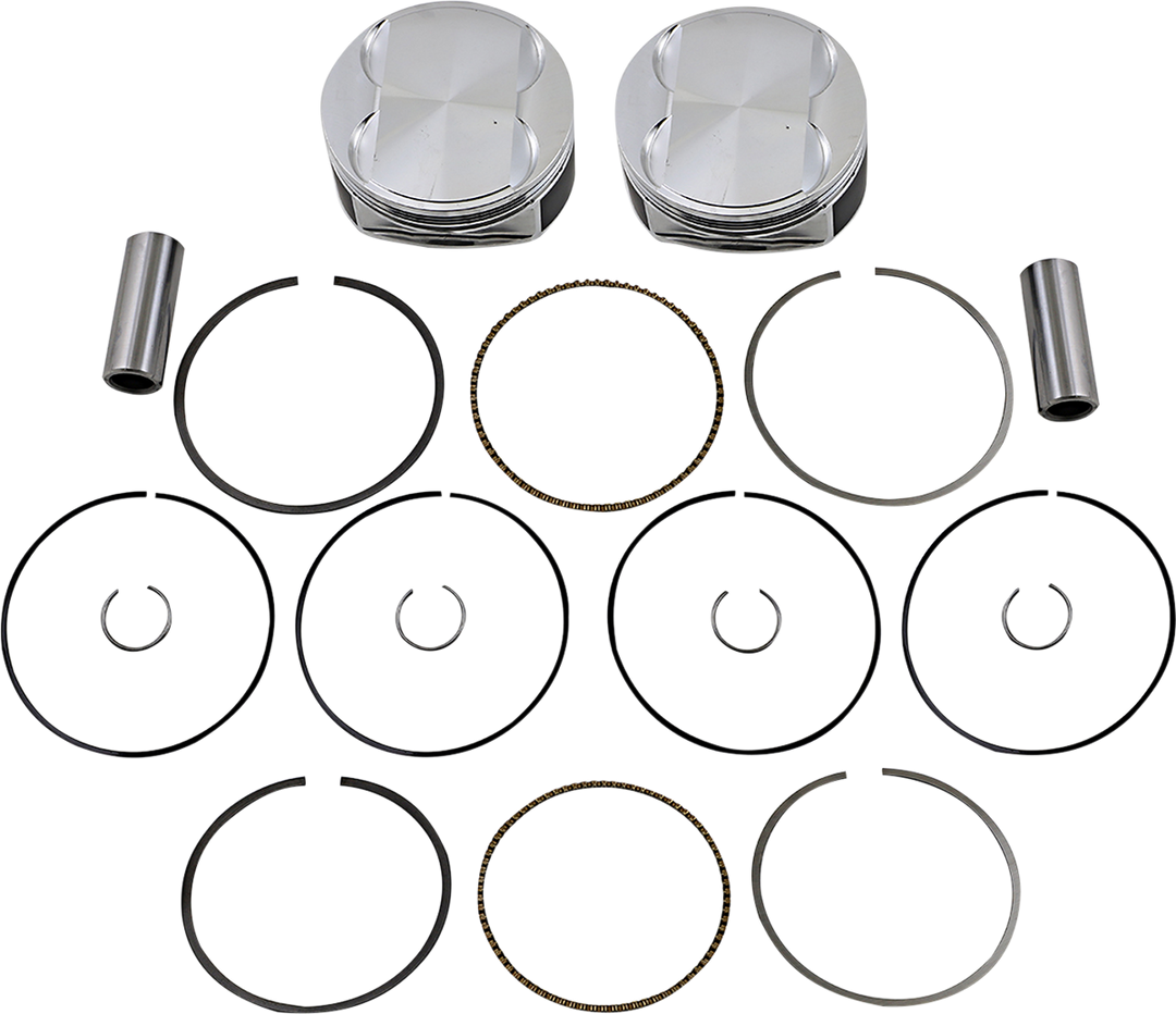 JE Pistons Piston Kit - Harley-Davidson Milwaukee-Eight 114/117 - 4.075" Bore 114"/117" M8