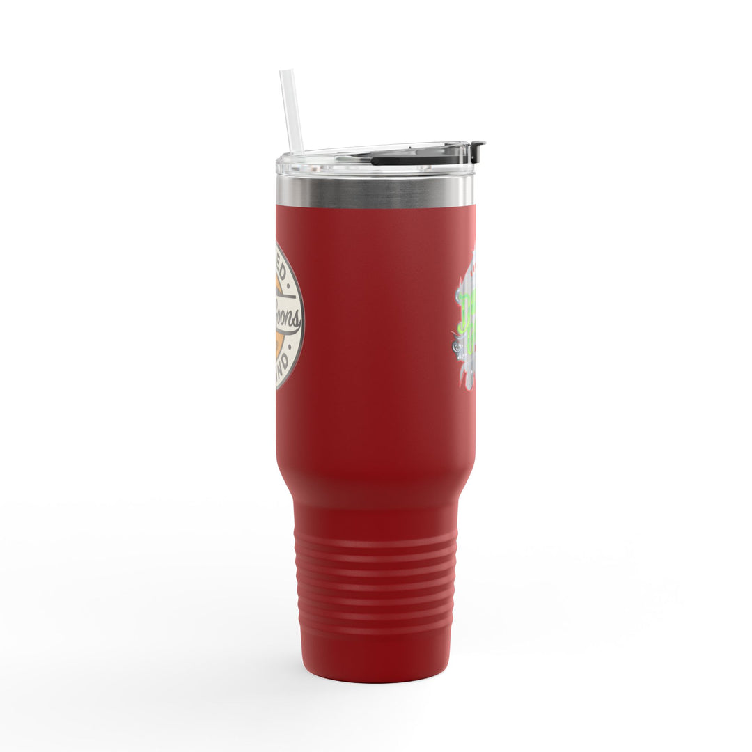 40oz Insulated Travel Mug — 'Dune Goons' Desert Racing Logo Tumbler
