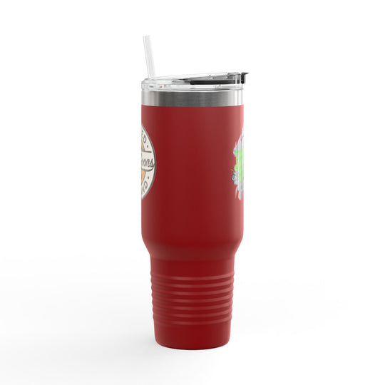 40oz Insulated Travel Mug — 'Dune Goons' Desert Racing Logo Tumbler